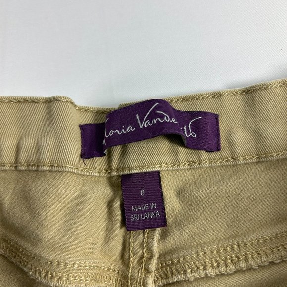 Gloria Vanderbilt Womens Beige Amanda Jeans Size 8 Stretch Straight Leg - Picture 3 of 7